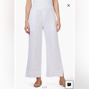 Nic & Zoe Wide Leg Linen Blend Pants